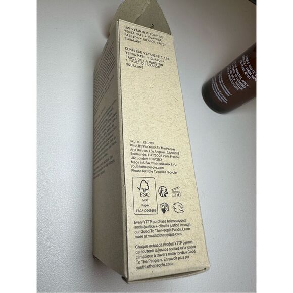 Youth To The People 15% Vitamin C + Caffeine Energy Brightening Serum for Uneve - Picture 4 of 6